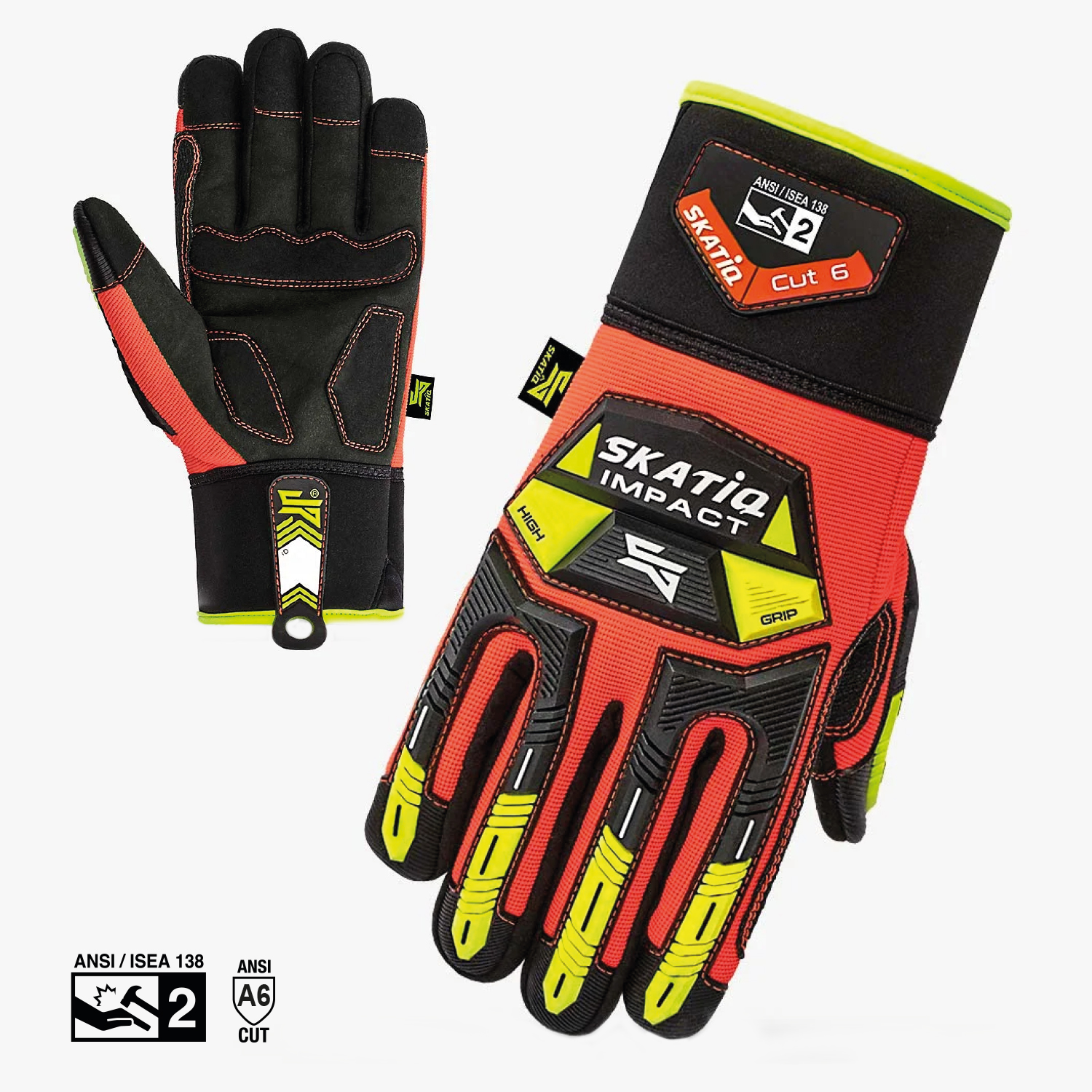 HI-VIZ Heavy duty impact glove (IMPACT/cut)