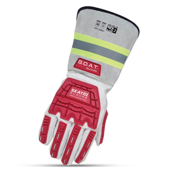 PREMIUM Grain Goatskin Glove w/5" Cuff WITH CUT PROTECTION (Impact / cut)