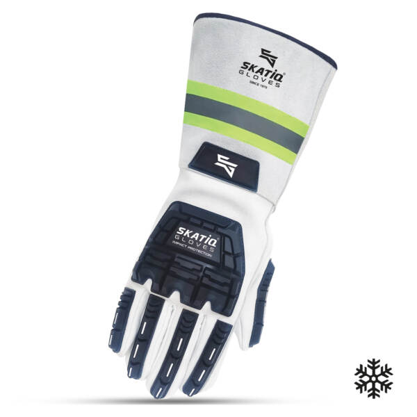 LINED PREMIUM Grain Goatskin Glove w/5" Cuff WITH CUT PROTECTION (Impact / cut)