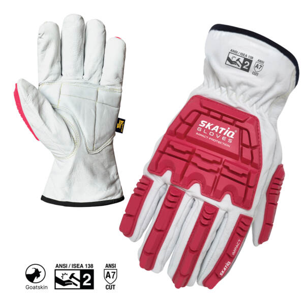 PREMIUM Grain GOATSKIN  CUT RESISTANT IMPACT  SAFETY Glove