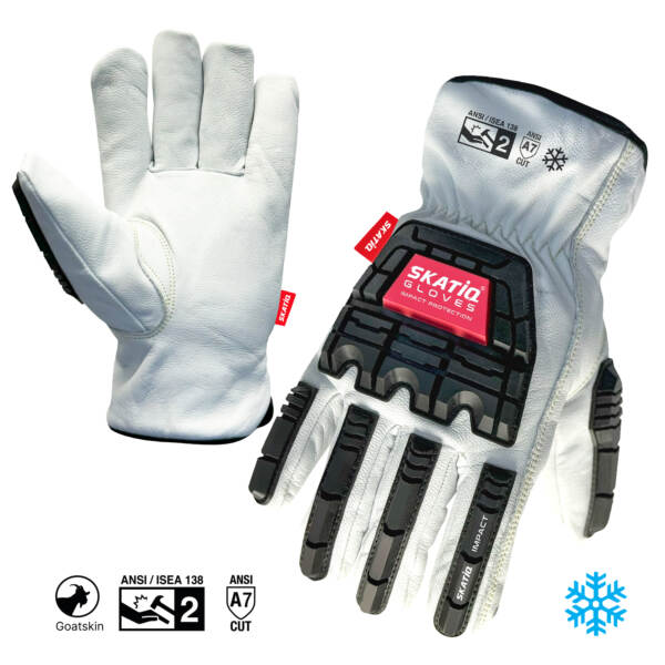 WINTER PREMIUM Grain GOATSKIN  CUT RESISTANT IMPACT  SAFETY Glove