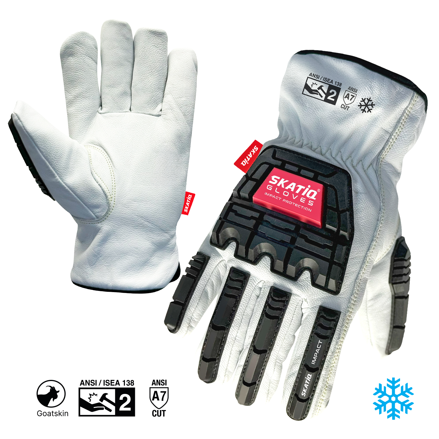 WINTER PREMIUM Grain GOATSKIN  CUT RESISTANT IMPACT  SAFETY Glove